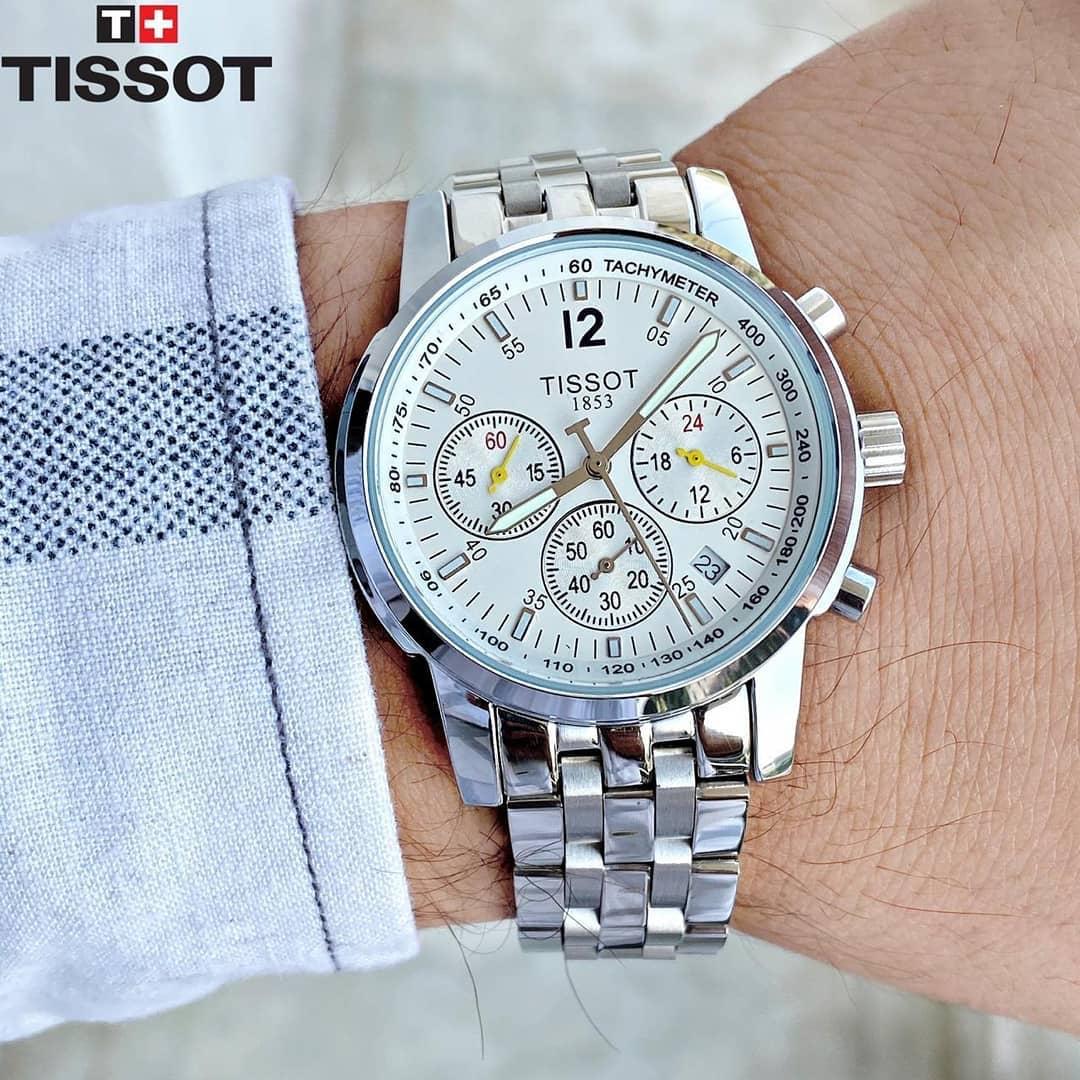 Tissot PRC 200 CLASSIC White dial stainless steel men's analog watch