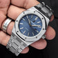 Audemars Piguet Blue dial stainless steel men's watch