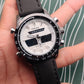 Fossil Digital Analog White dial Black belt men's Analog Watch