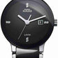 Rado ceramic silver chain black dial men's analog watch