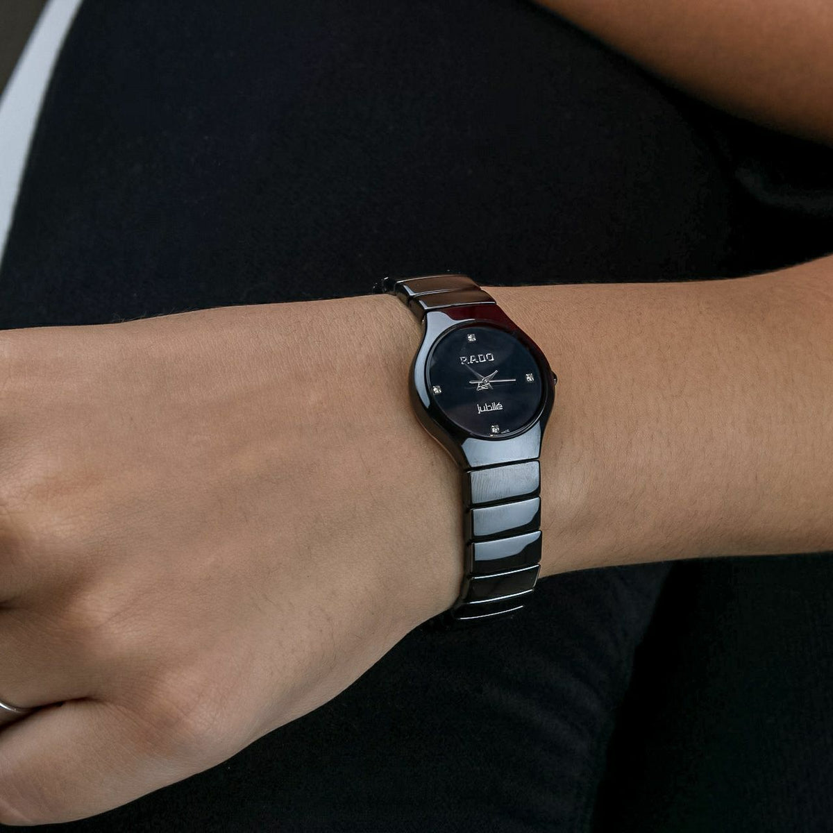 Rado Jublie collection Black Dial ceramic women's watch