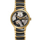 Rado Versatile Automatic Open heart Gold Blac chain men's watch