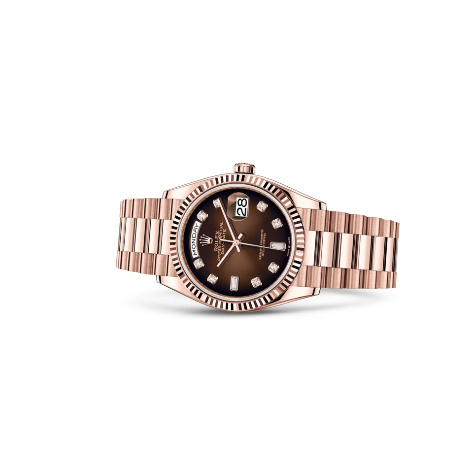 Rolex Cosmograph Daytona brown dial stainless men's watch