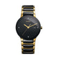 Rado centrix glod black chain couple watches