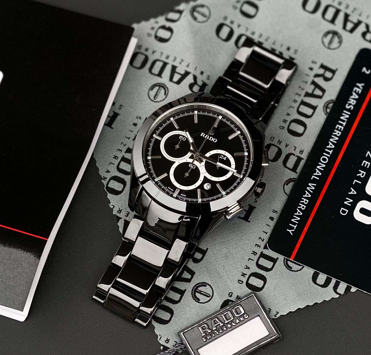 Rado Hyperchrome Black dial ceramic men's watch