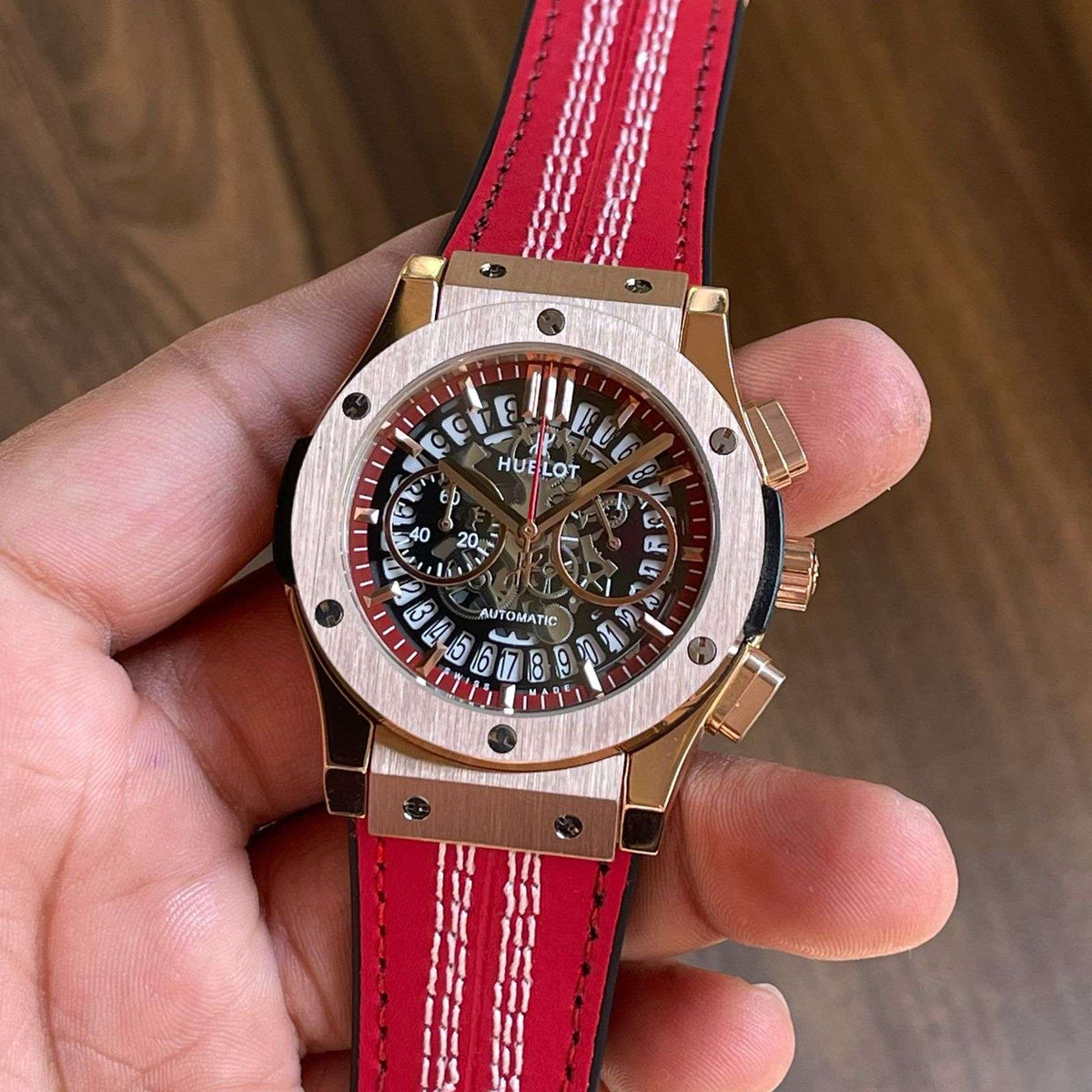 Hublot Big Bang Slim World Cup Edition Leather strap watch for men's