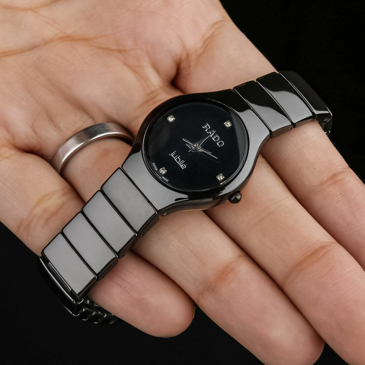 Rado Jublie collection Black Dial ceramic women's watch