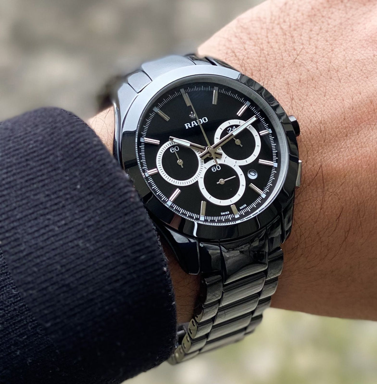 Rado Hyperchrome Black dial ceramic men's watch