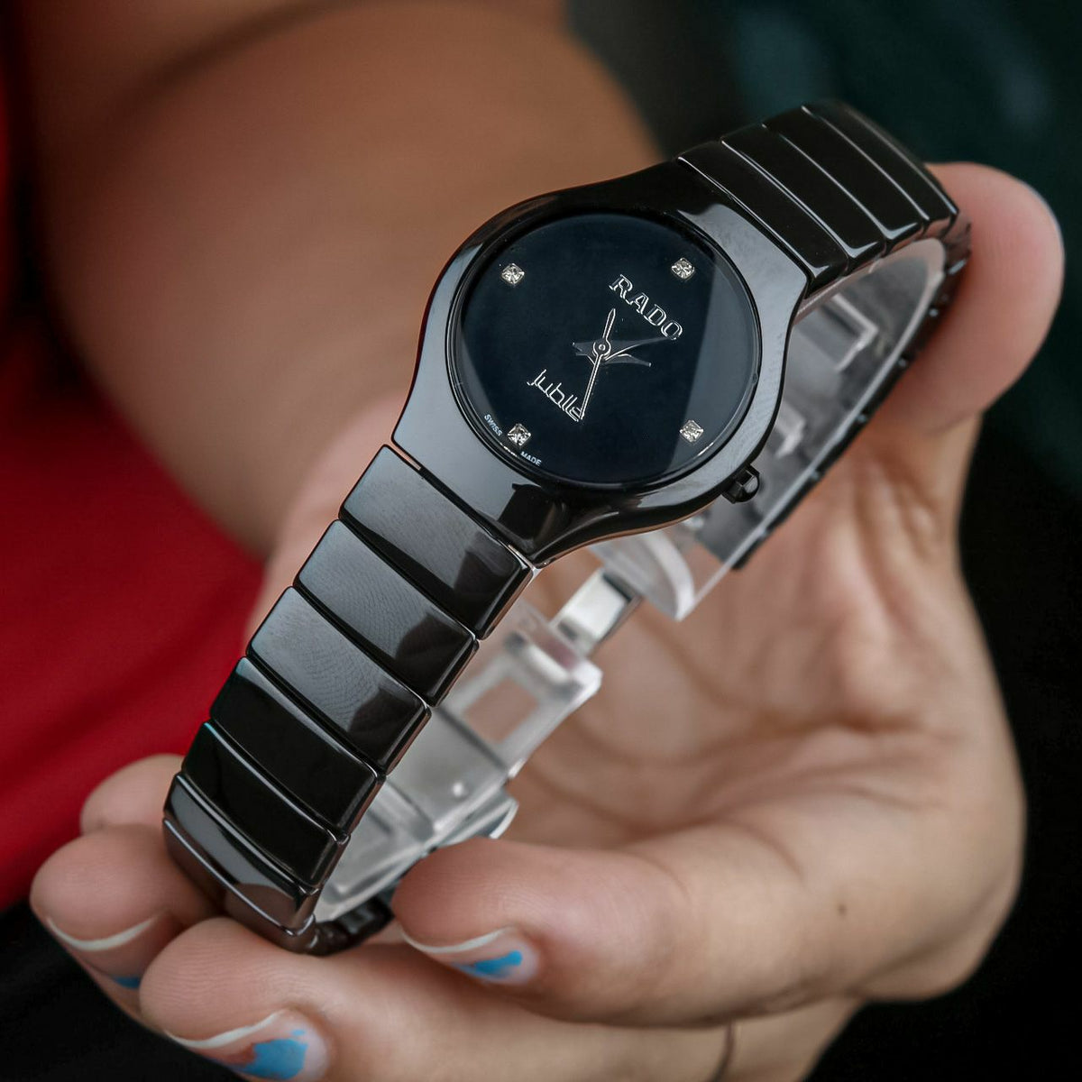 Rado Jublie collection Black Dial ceramic women's watch