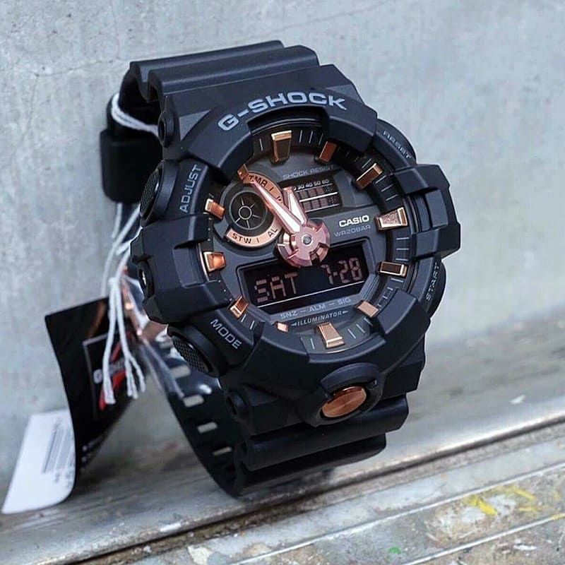 G shock GA 110 black dial men's analog and digital watch