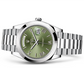 Rolex Daytona Automatic Green dial with silver chain men's watch