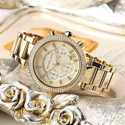 Michael Kors Full gold chain women's watch