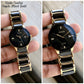 Rado centrix glod black chain couple watches