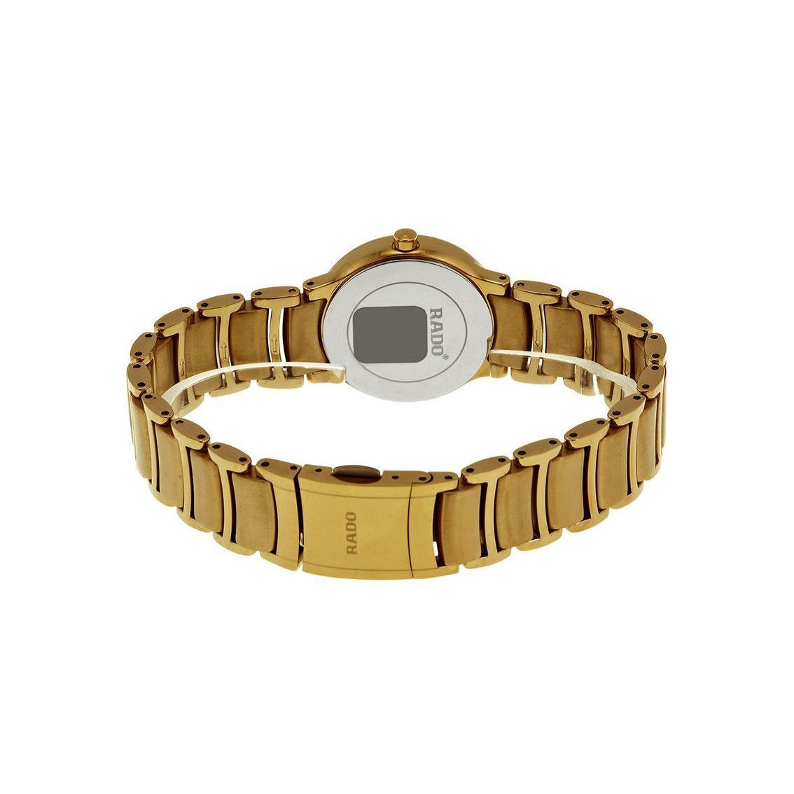 Rado centrix gold chain couple watches