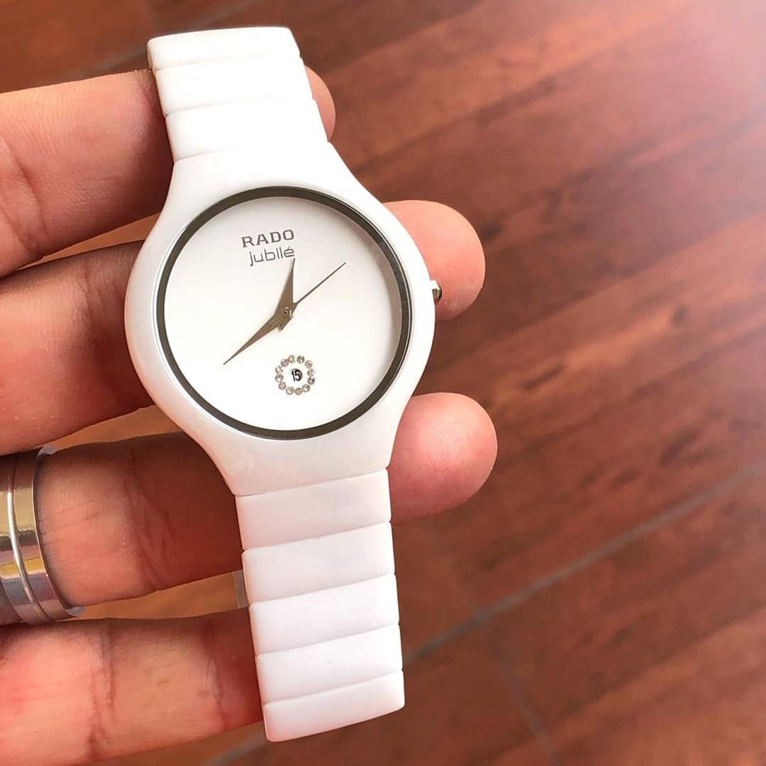 Rado Jubile collection white ceramic men's watch
