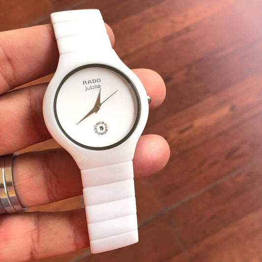 Rado Jubile collection white ceramic men's watch