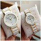 Rado centrix white gold couple watches