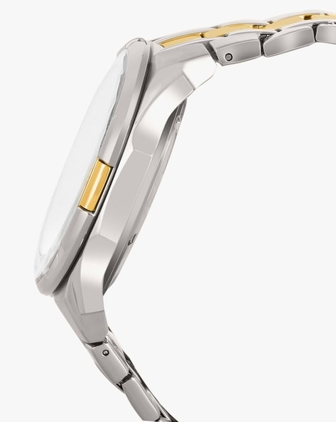 Edifice Casio ERF 539 Gold dial stainless steel men's watch