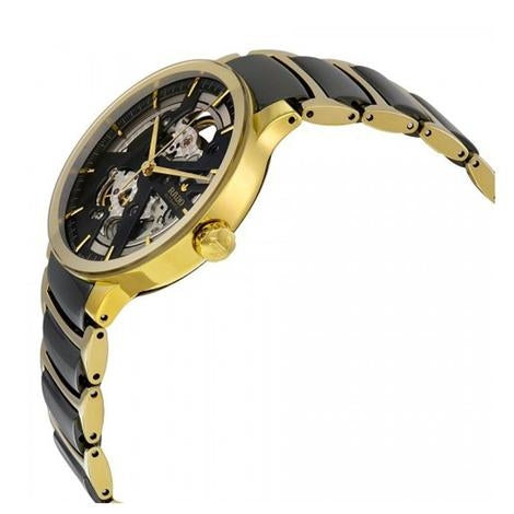 Rado Versatile Automatic Open heart Gold Blac chain men's watch