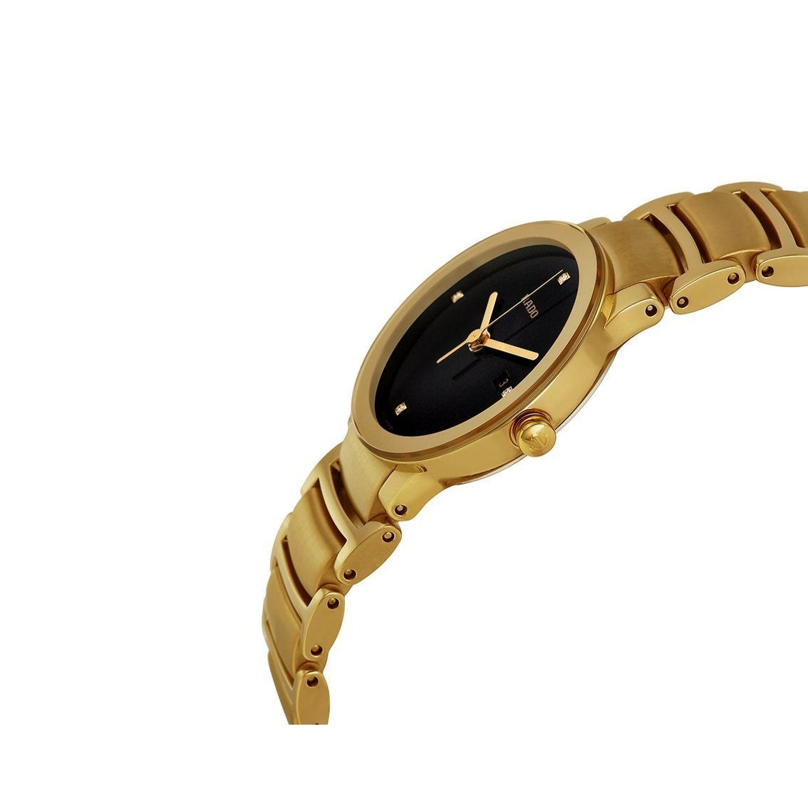 Rado centrix gold chain couple watches