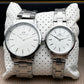 Daniel Wellington white dial silver chain couple watches
