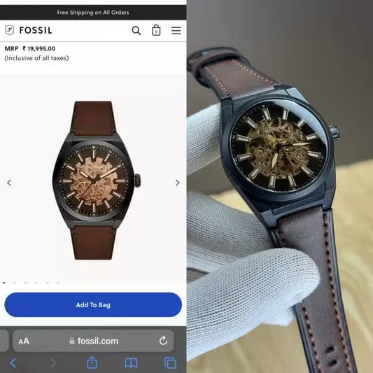 Imported Fossil Everett Skeleton Automatic Watch For Men
