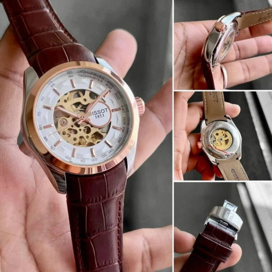 Imported Luxury Tissot Skeleton Watch Automatic For Men