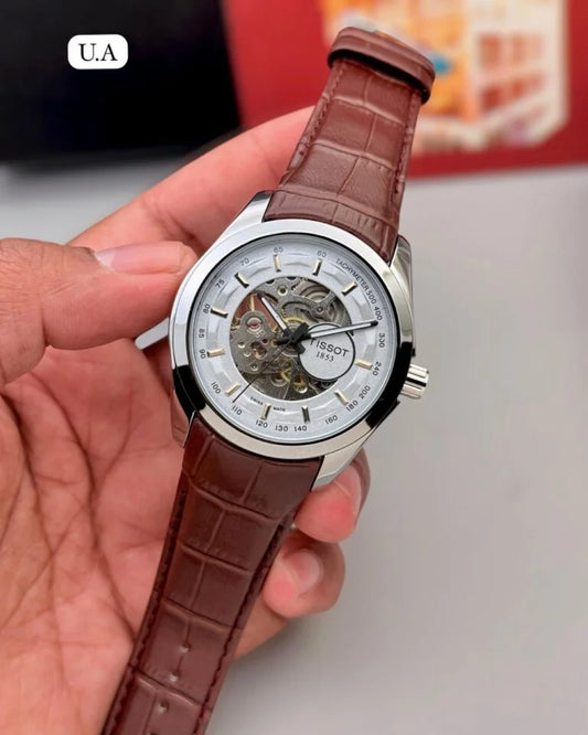 Imported Luxury Tissot Skeleton Watch Automatic For Men