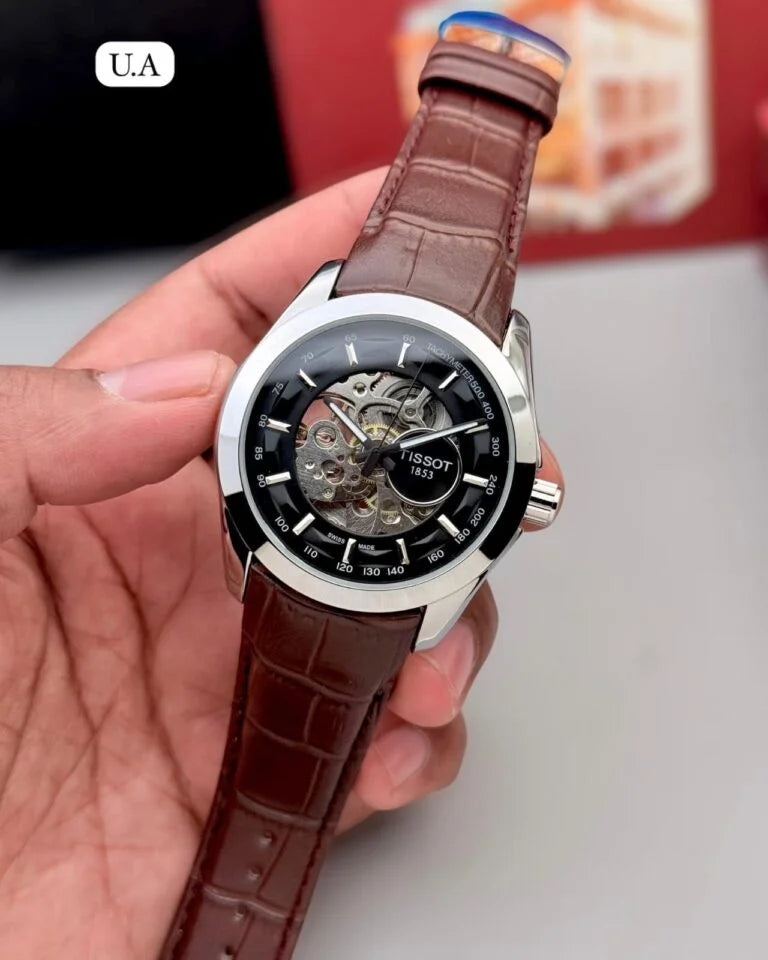 Imported Luxury Tissot Skeleton Watch Automatic For Men