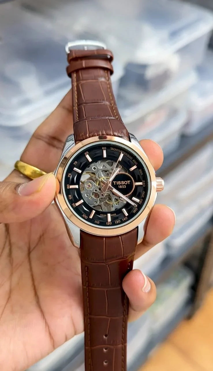 Imported Luxury Tissot Skeleton Watch Automatic For Men