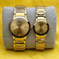 Rado centrix gold chain couple watches