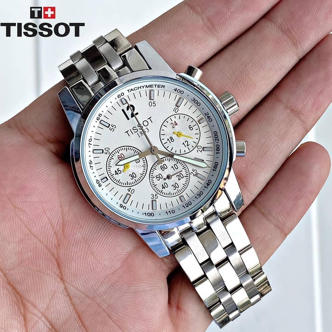 Tissot PRC 200 CLASSIC White dial stainless steel men's analog watch