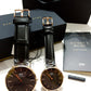 Daniel Wellington black belts couple watches