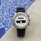 Fossil Digital Analog White dial Black belt men's Analog Watch