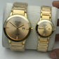 Rado centrix gold chain couple watches