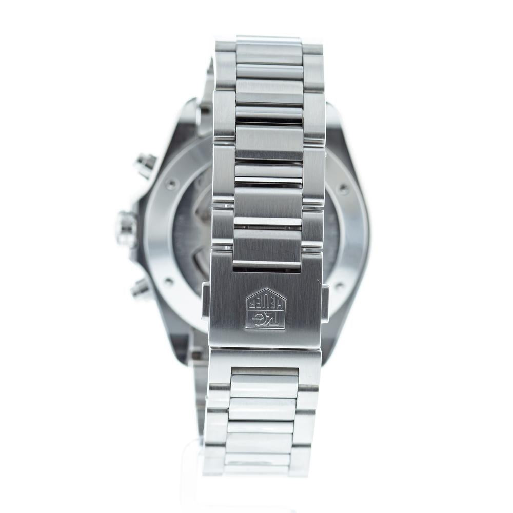 TAG HEUER CARRERA WHITE DIAL STAINLESS MEN'S WATCH