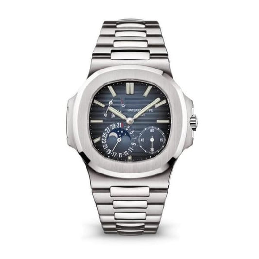 Patek Philippe Nautilus Blue Dial with stainless steel men's watch