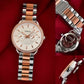 Fossil Tailor multifunction Silver gold chain women's watch