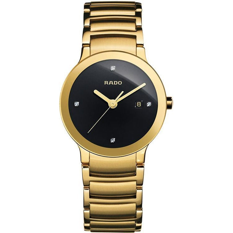 Rado centrix gold chain couple watches