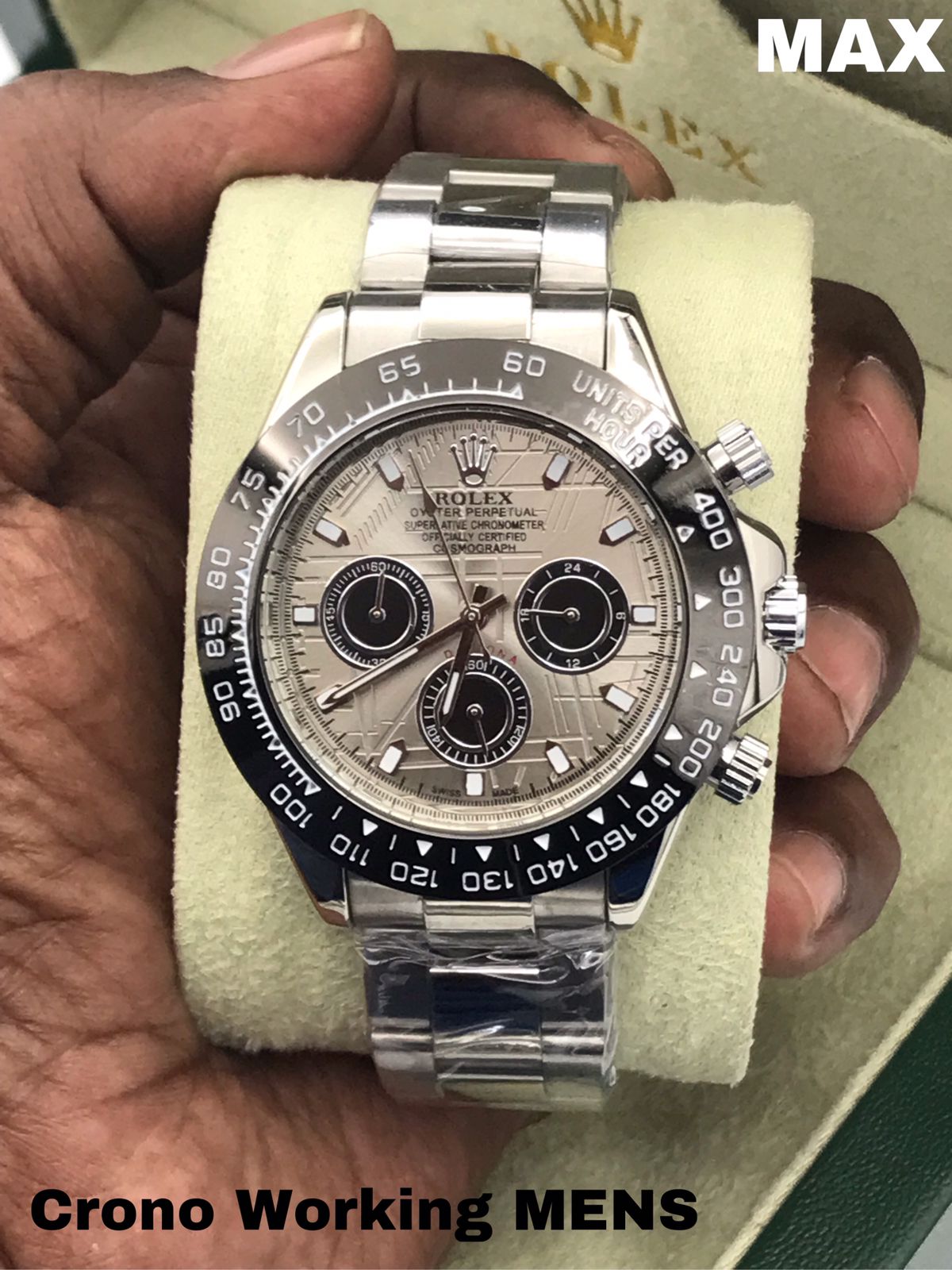 Rolex Cosmograph Daytona White Gold Chronograph Men's Watch