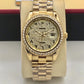 Rolex Daytona gold dial diamond watch for men's