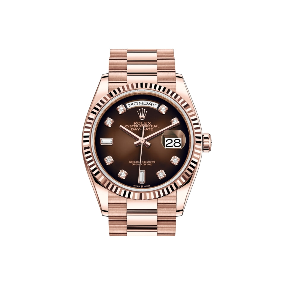 Rolex Cosmograph Daytona brown dial stainless men's watch