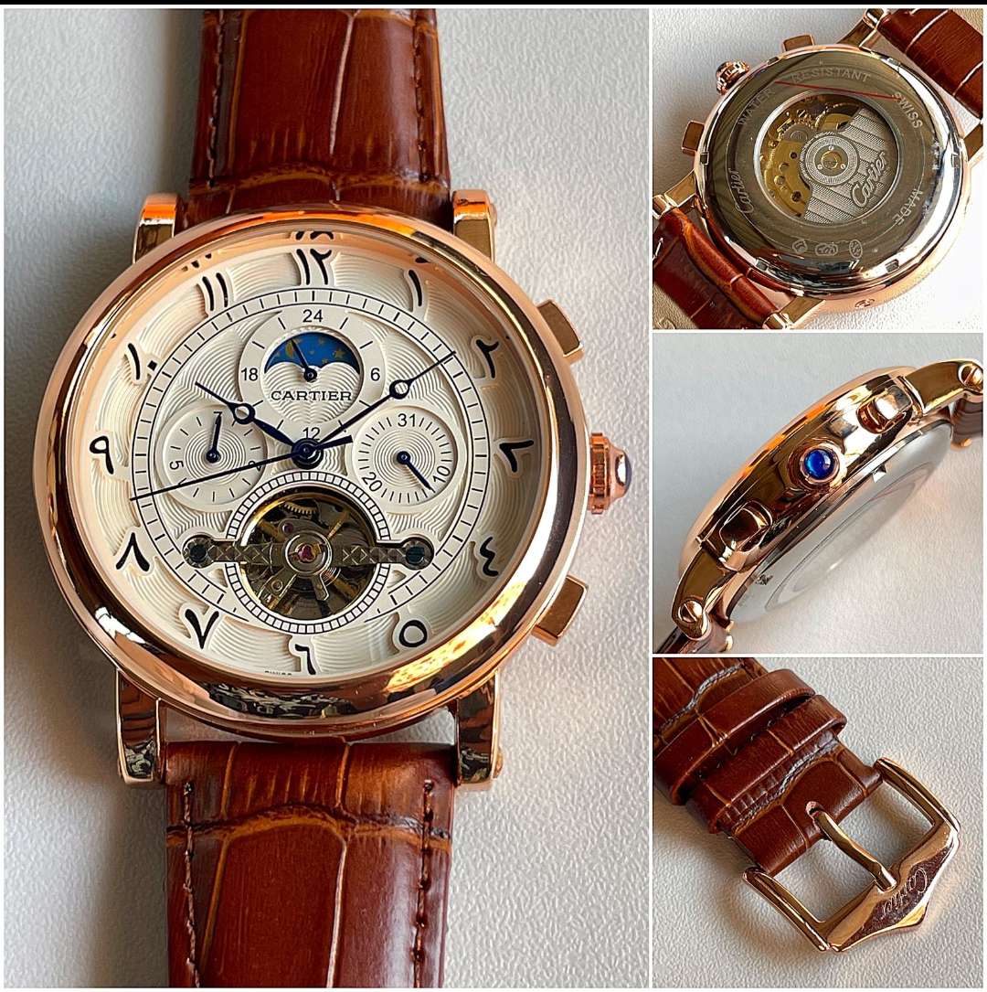 Cartier Arabic Tourbillon Back Open Automatic Men's Watch