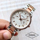 Fossil Tailor multifunction Silver gold chain women's watch