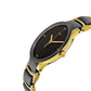 Rado centrix couple watch gold black chain
