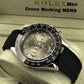 Rolex Cosmograph Daytona Black silicon belt men's watch