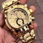 Invicta Classic Black Gold Mens Watch
