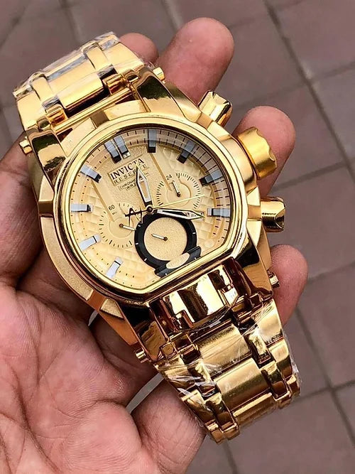 Invicta Classic Black Gold Mens Watch