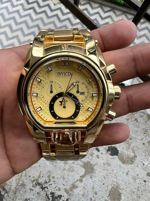 Invicta Classic Black Gold Mens Watch