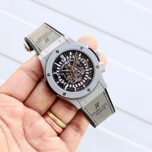 Hub.lot Black Dial Chronograph For Men's Watch